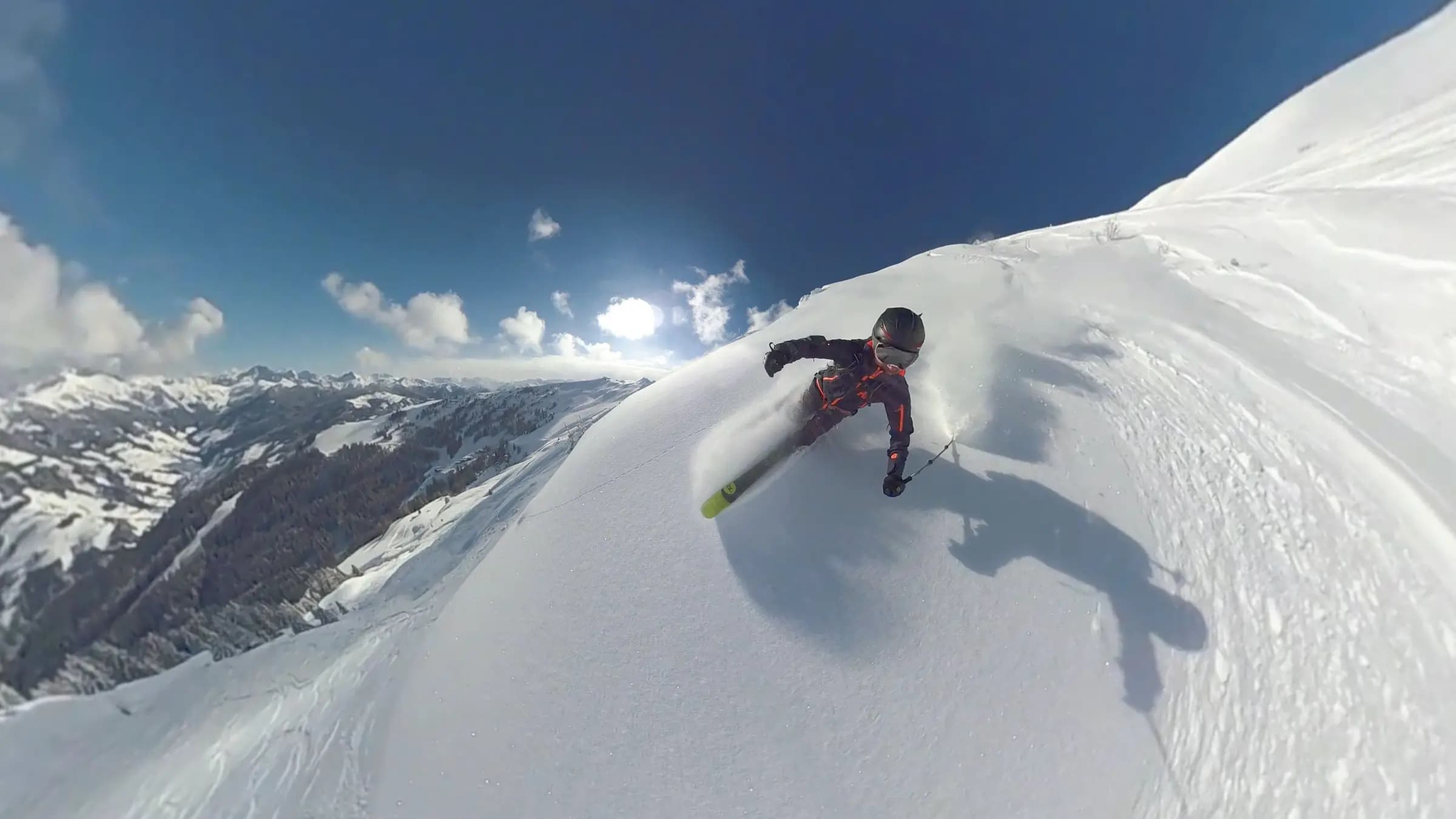 Experience the adrenaline of skiing down the snowy slopes of Bad Gastein, Austria. Perfect winter adventure.