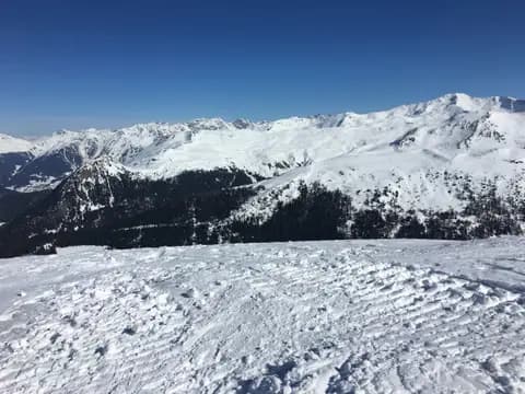 Images from the Davos ski area