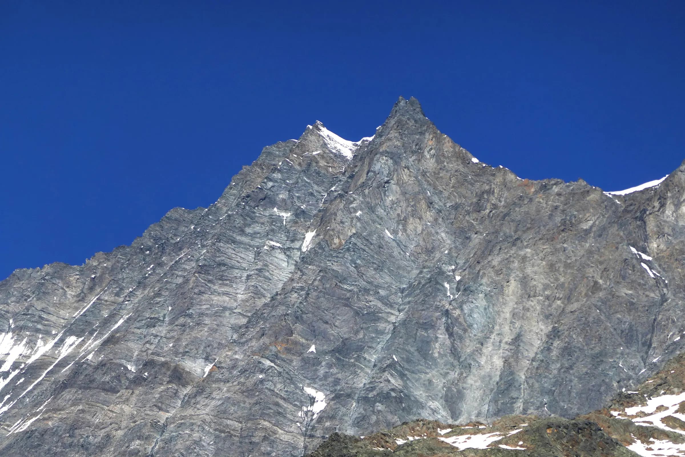 The mountain Dom. View from Saas-Fee.