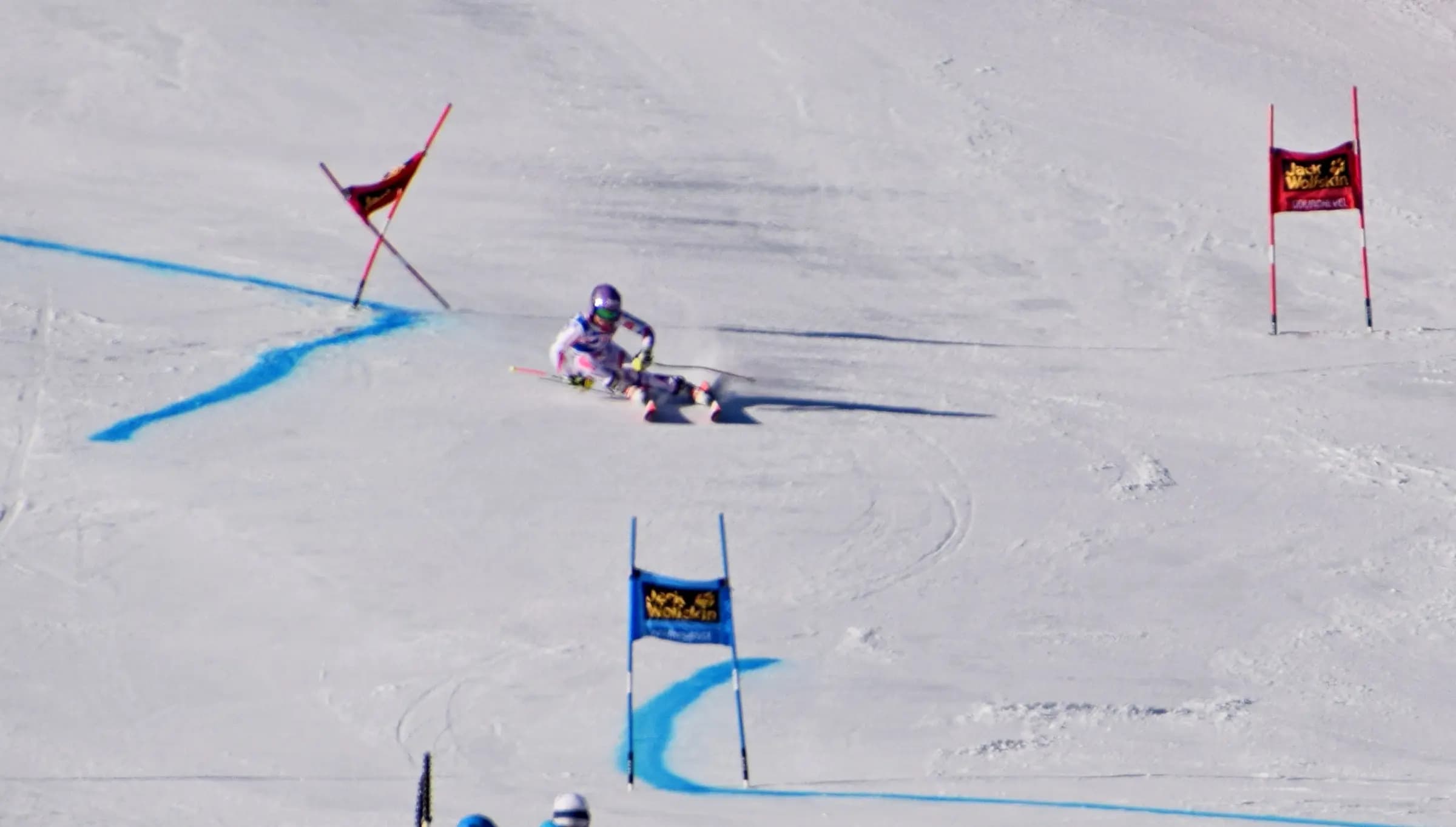 Tessa Worley, 1 run of Giant Slalom, Alpine Skiing World Cup of Women in Courchevel, 20 december 2015