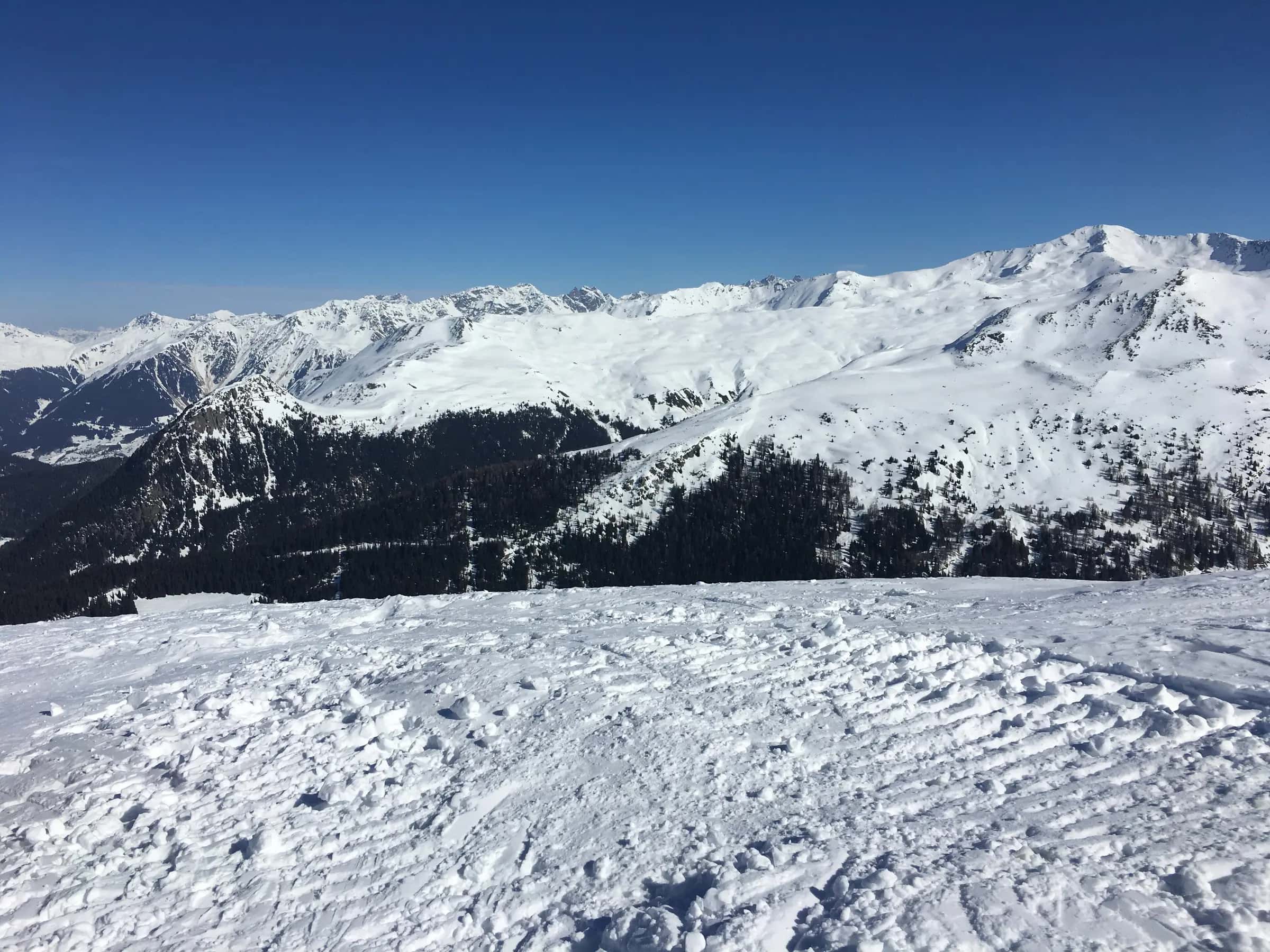 Images from the Davos ski area