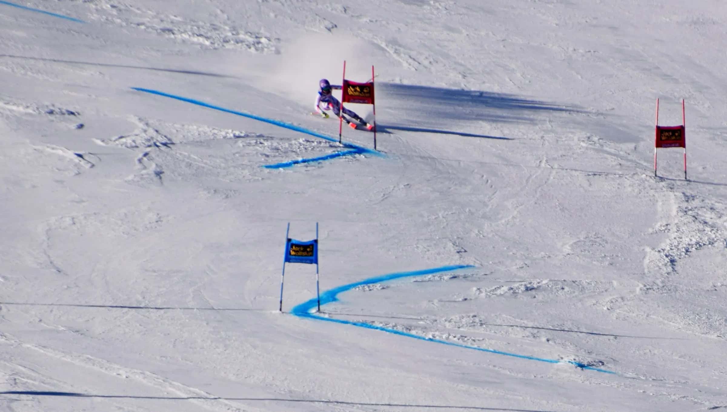 Tessa Worley, 1 run of Giant Slalom, Alpine Skiing World Cup of Women in Courchevel, 20 december 2015